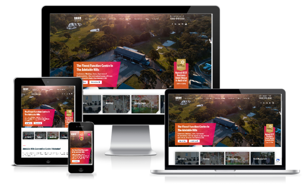 adelaide hills convention centre web design responsive Web Design